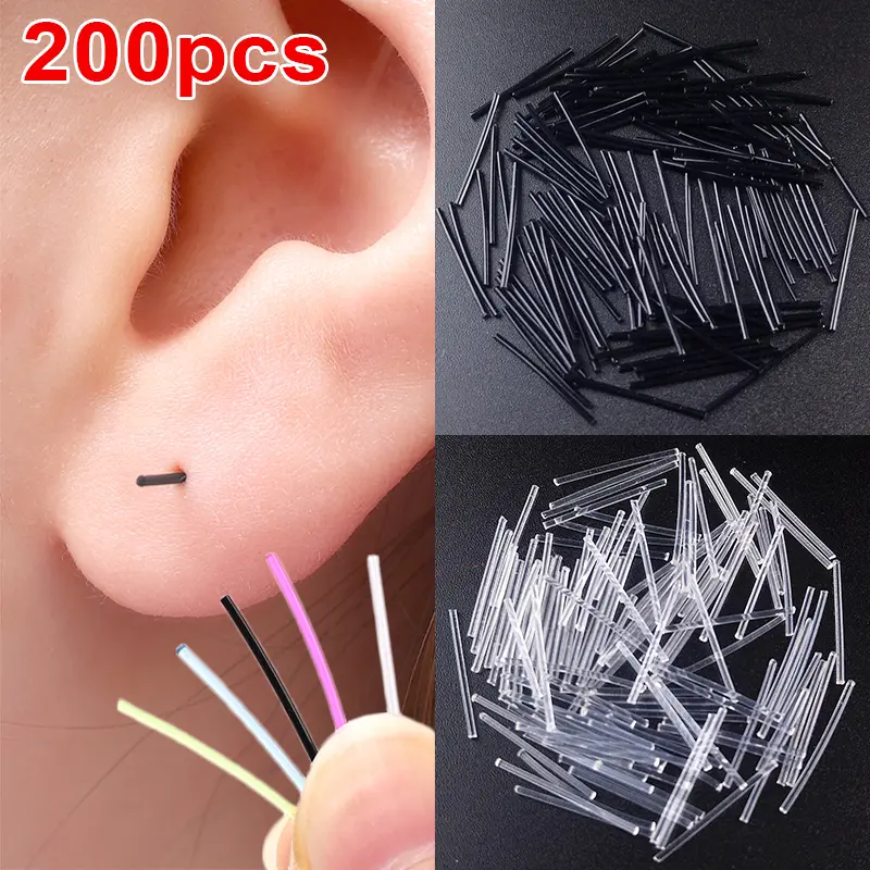 Bông Tai Đinh tán Nhựa Mềm Vô Hình Bán Chạy, Thiết Kế Trong Suốt Đơn Giản, Dụng Cụ Giữ Xỏ Lỗ Bông Tai, Ghim Khuyên Tai Đinh Tán, Đồ Trang Sức, [Thanh Toán Khi Nhận Hàng]