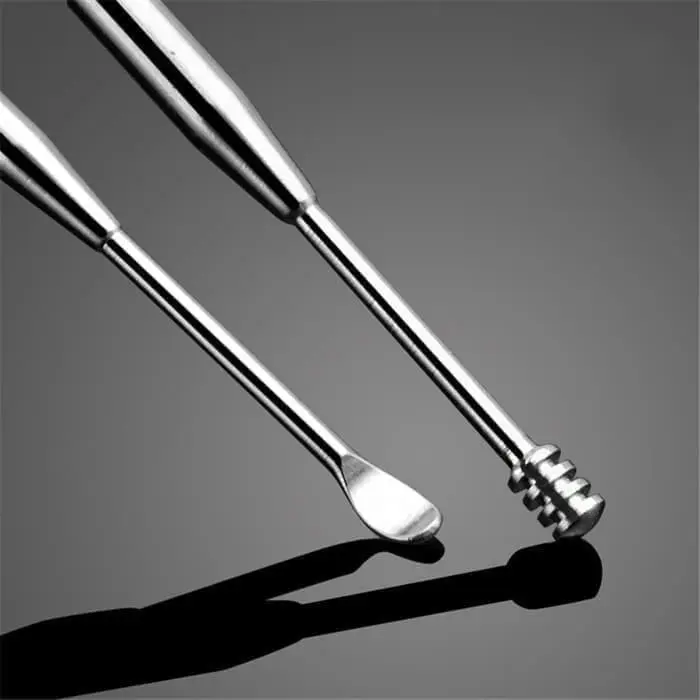 Korek Kuping 5 in 1 alat pembersih telinga Dewasa membersihkan kotoran ear cleaner anti karat aman 6