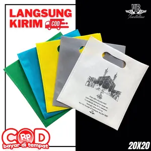 ( Isi 50 Biji ) Tas Souvenir Pulang Haji Umroh Mini Muat Hijab Atau Sajadah Travel Simple Elegan