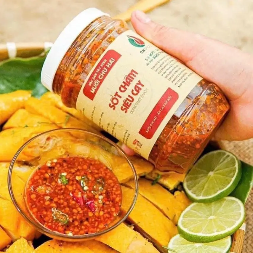 Muối chấm chú Hải -cay vừa - tỏi ớt-nhuyễn - muối tiêu -500gr  Nước Sốt Gia Vị