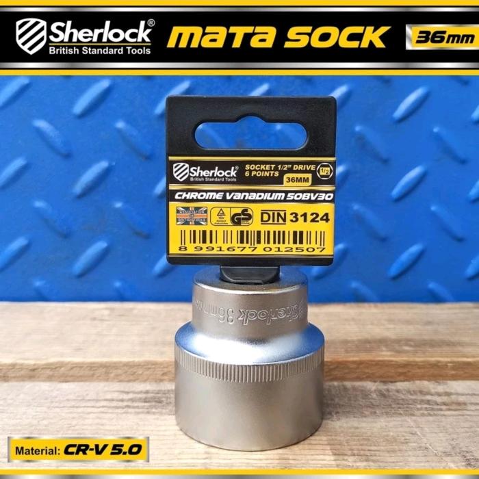 Gambar Mata Shock 36 mm Sherlock - Kunci Sock 1/2 inch 6 PT dari Cedaph Kab. Tangerang Tokopedia