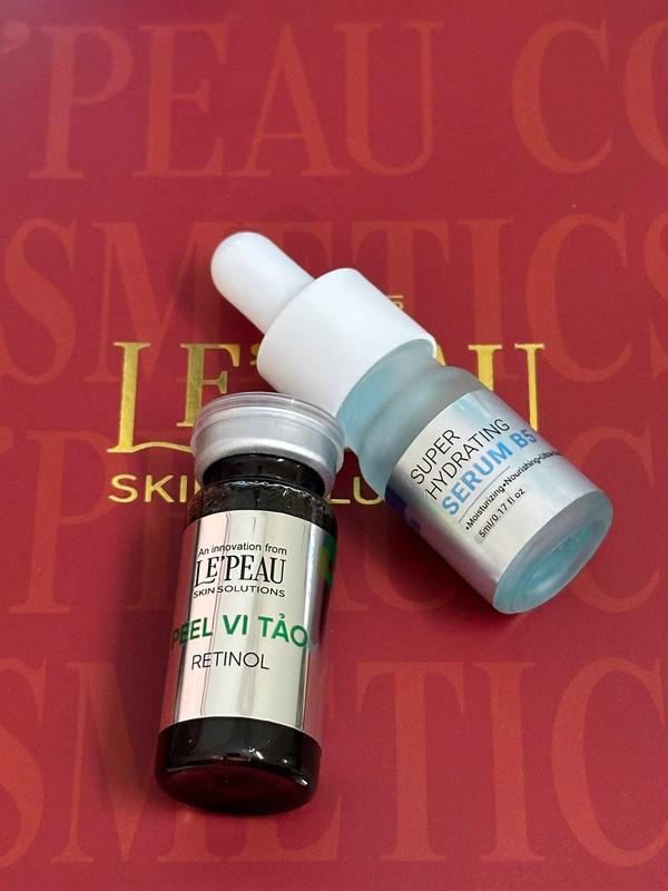Peel da vi tảo Retinol hỗ trợ tẩy tế bào chết Giảm thâm sáng da Le'peau peel vi tảo