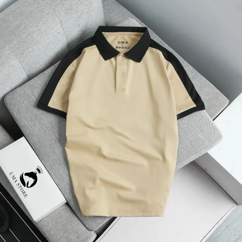 Sona Masoori Polo Shirt Heren Extra Lang Lasso Naald Standaard
