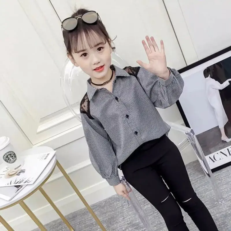 BLUOSE AMENA / KEMEJA ANAK PEREMPUAN / KEMEJA ANAK LENGAN PANJANG