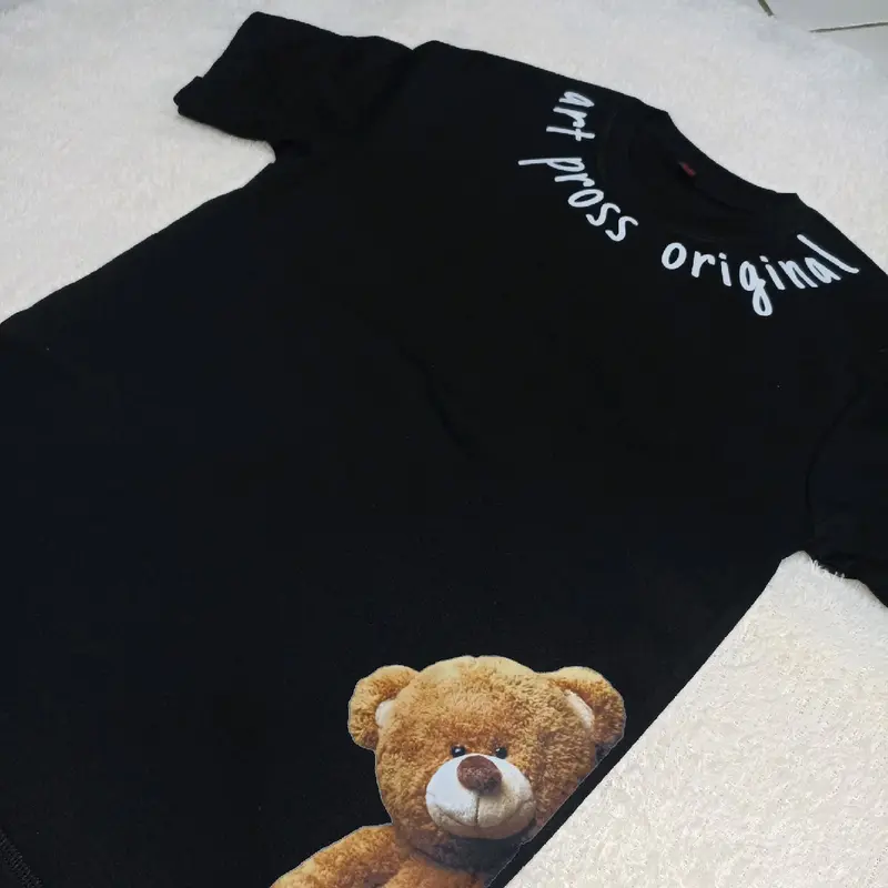 Kaos Distro Bear 010 Anak Lengan Pendek Unisex 1 - 12 Tahun.  Kualitas Premium Produk Ap Original. 3