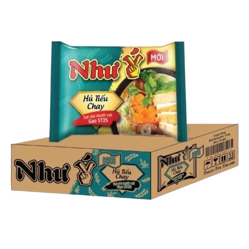 Hủ tiếu Chay Như Ý thùng 30 60g - Thực phẩm chay Cay mì gói mì trộn tứ xuyên mì gói
