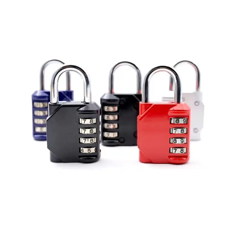 4 Pack Combination Lock 4 Digit Padlock, for Gym, Sports, School & Employee Locker, Outdoor, Fence, Hasp and Storage(4 Color)