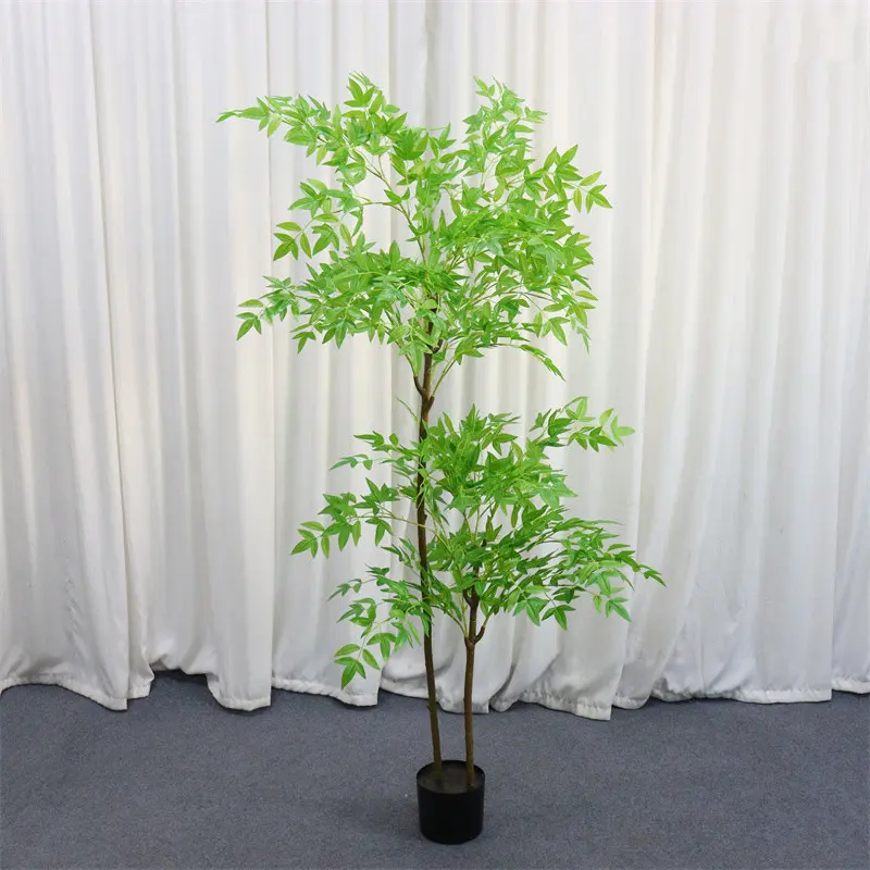Cây Nandina Thông Dụng Mô Phỏng, Cây Xanh, Cây Trồng Chậu Cao Cấp Lớn, Cây Bionic, Thích Hợp Cho Quán Cà Phê, Studio, Khách Sạn, Phòng Ngủ, Cảnh Quan Trang Trí Văn Phòng, 1 Cái 6