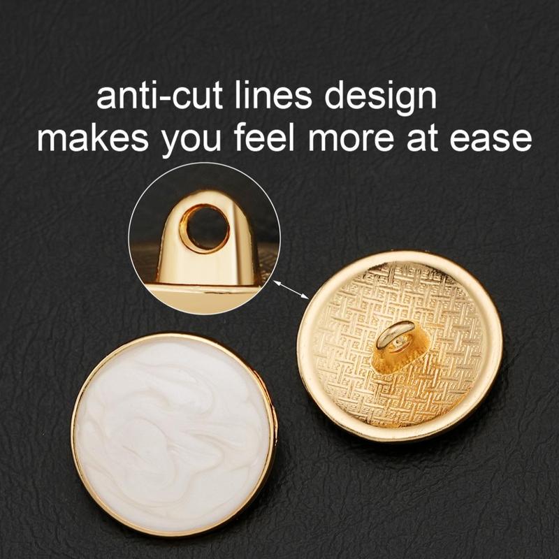 Product Introduction of Round Button, 10pcs Simple Oil Drip Button, DIY Clothing Decoration Accessories for Coat, Jacket, Handmade DIY Clothing Accessories 2