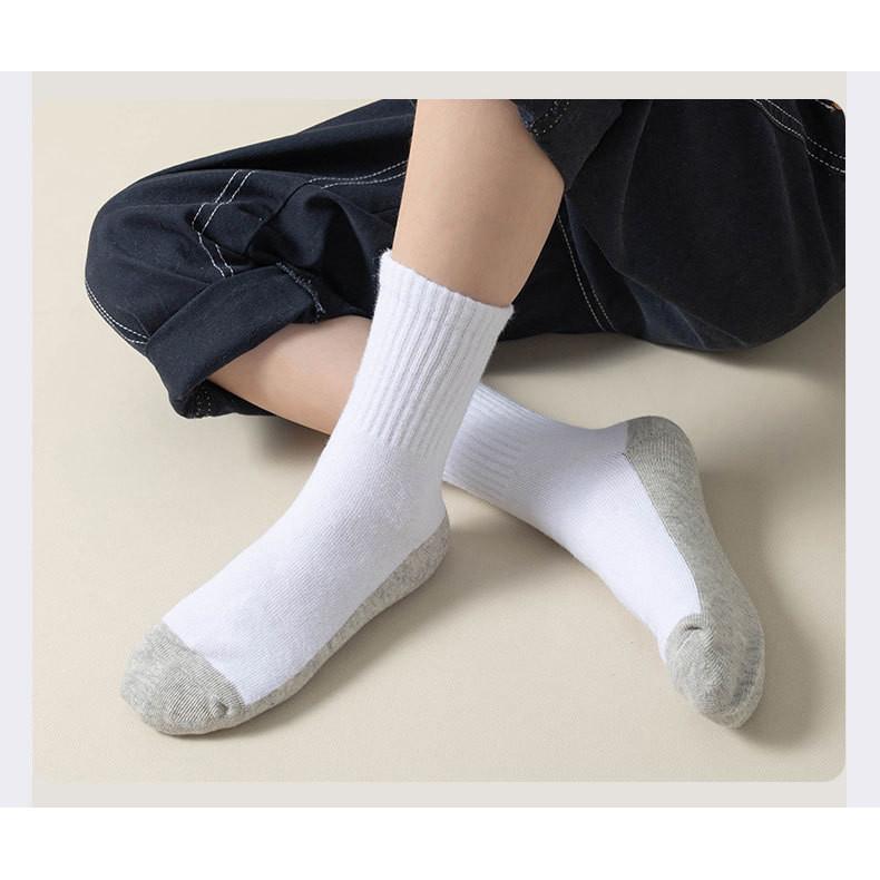 Product Introduction of White Socks Mid-tube Sports Student Socks Cotton Socks Dirt-resistant Socks 12