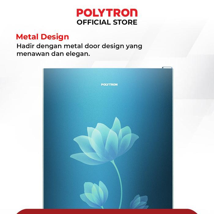 POLYTRON Kulkas 1 Pintu Beauty metal door 170 liter PRB 179B - biru 100 ...