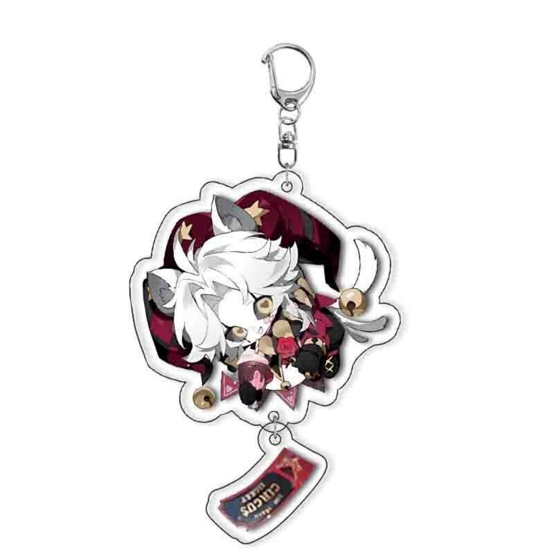 Game The Freak Circus Clown Pierrot Harlequin Acrylic Cosplay Keychain Ornament…