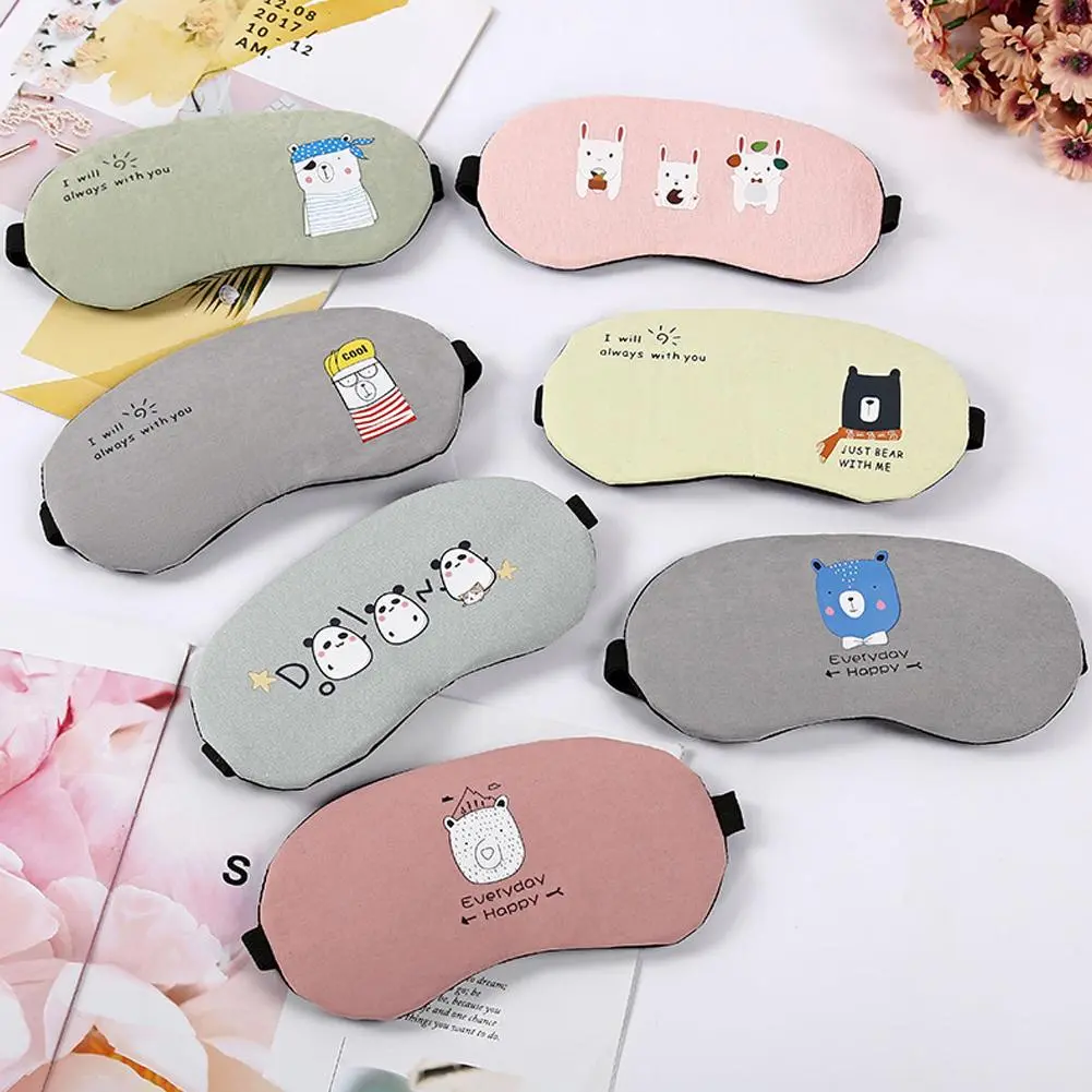Sleep Mask Eyeshade Cover Natural Sleeping Soft Blindfold Eyepatch