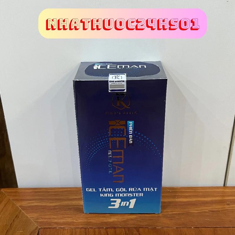  ￼Sữa tắm gội King Monster ICEMAN 3 in 1 Hương mới cao cấp Iceman 