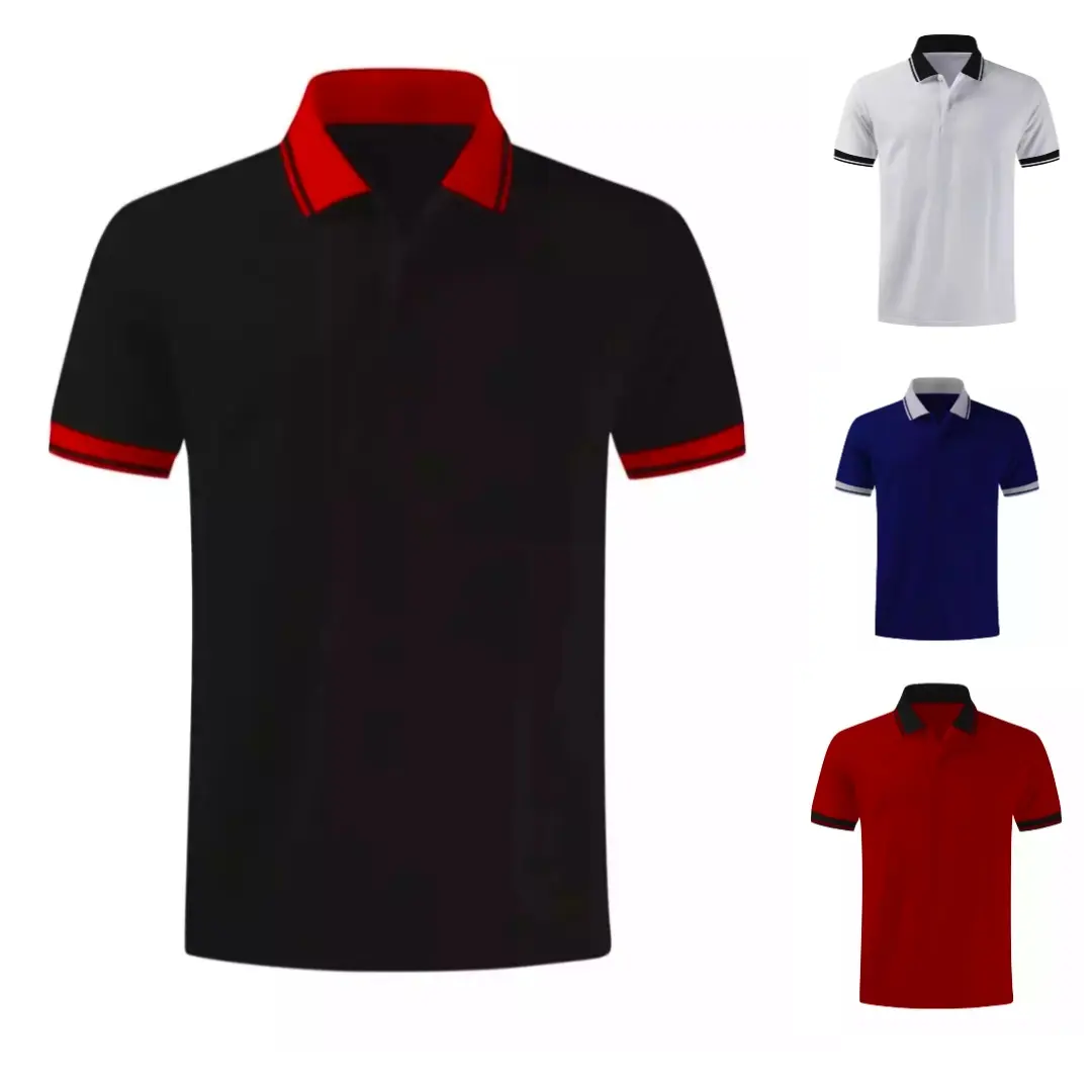 Kaos Pria Kerah Warna /Kaos Prias Kerah Warna /Kaos Seragam Motif Polos  Pendek