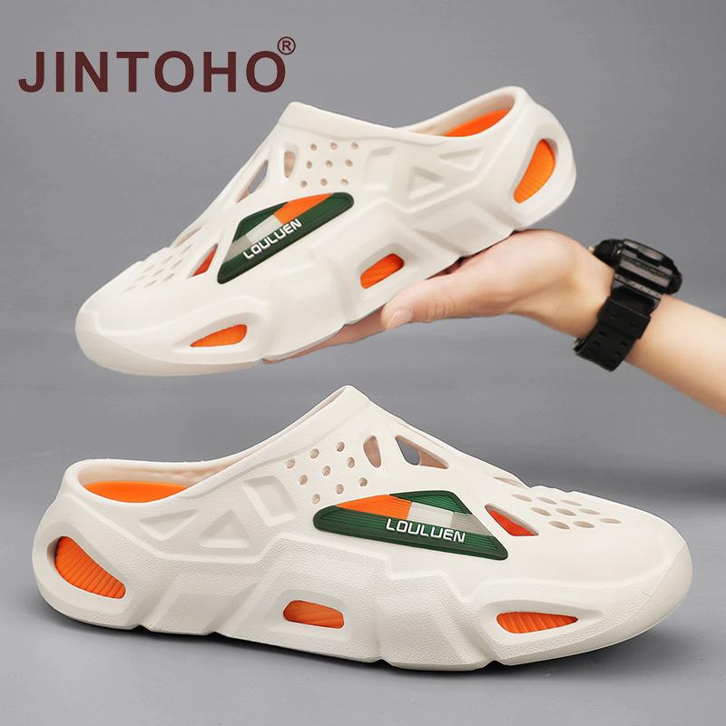 JINTOHO Dép Đi Ngoài Trời Chất Lượng Cao Cho Nam, Dép Đi Biển, Dép Đi Trong Nhà, Giày Thường Ngày, Dép Xỏ Ngón Mùa Hè