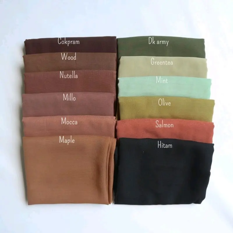 Cadar Tali Polos 2 Lapis/Cadar Niqab Tali Polos 29 Warna 2