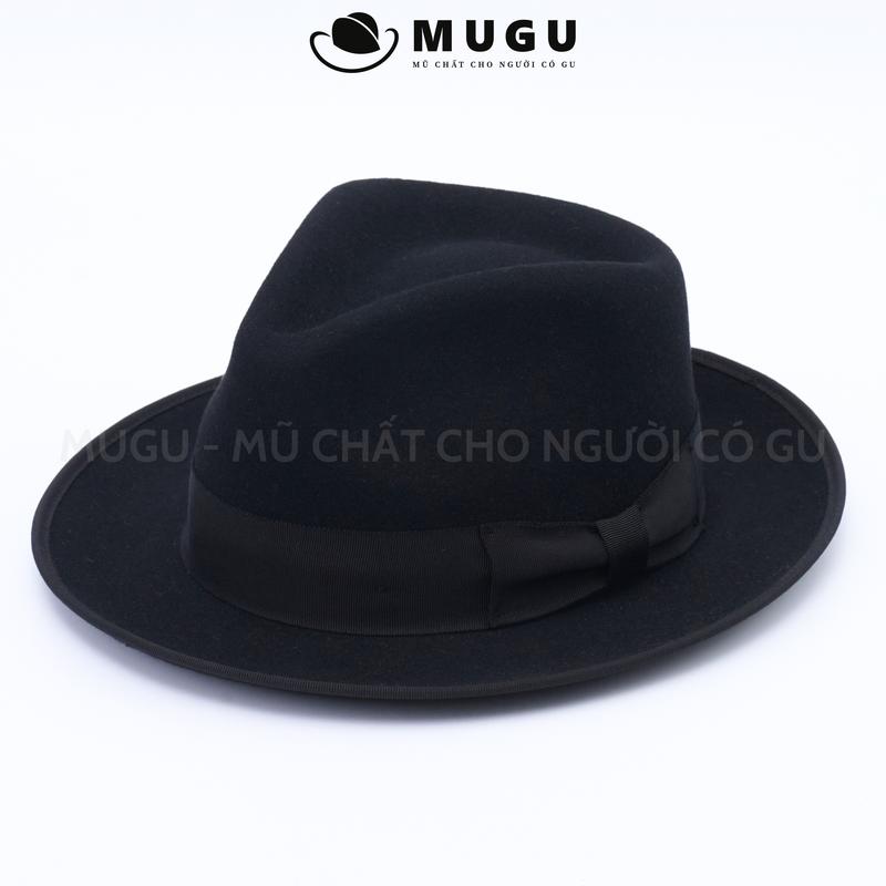 Mũ Phớt Nam Lông Cừu Úc 100% Cao Cấp LC12 - Mũ Fedora Nam Hàng Hiệu Nhập Khẩu | MUGU Hat Cap Nón