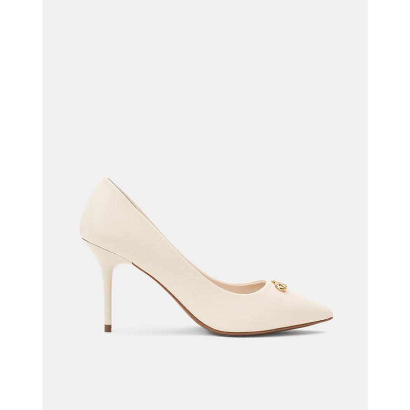 JUNO Giày Cao Gót Pump Phối Khóa Trang Trí - CG09167