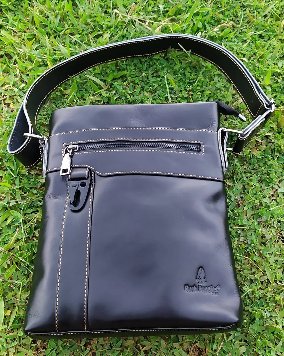 Tas Slempang Pria Kulit Sapi Natural HS-301 Original selempang