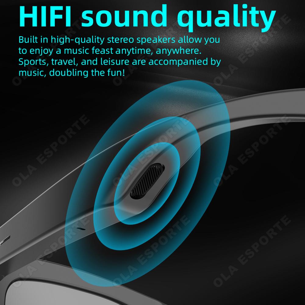 Sunglasses Smart Glasses UV protection Voice Assistant HIFI Sound Control Call Quality Music Smart Glasses Waterproof Sunglasses