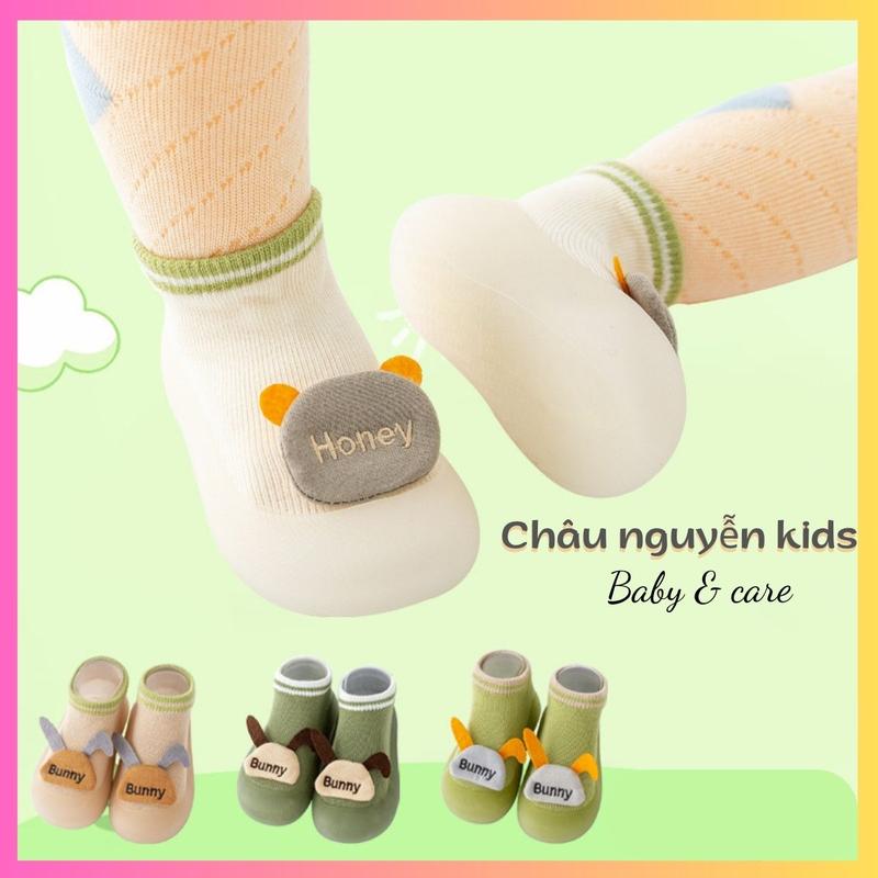 Giày bún tập đi cổ ngắn giày bún hình 3D siêu dễ thương cho bé trai bé gái