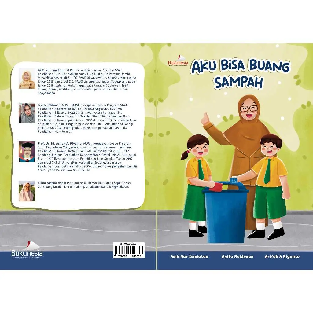 Bukunesia | Aku Bisa Buang Sampah | Media Edukasi Anak Kebersihan Lingkungan