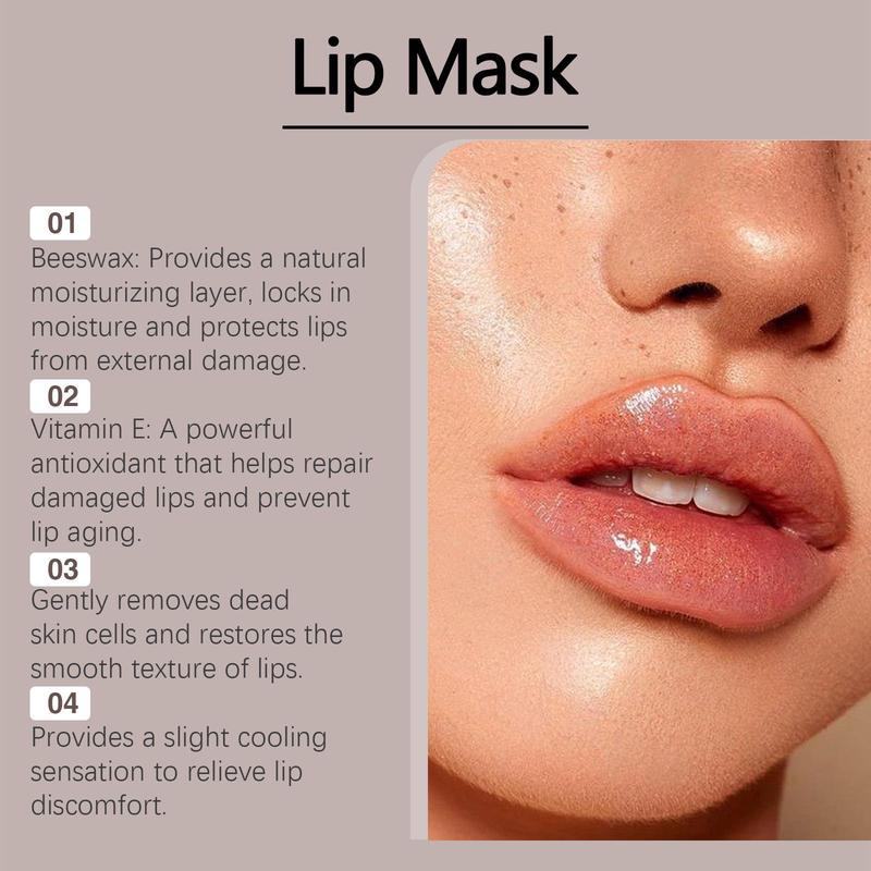 Product Introduction of Moisturizing Lip Mask, 6 Counts/set Hydrating Lip Care Mask, Lip Moisturizer, Plumping Lip Balm, Lip Care Product for Women & Girls 8