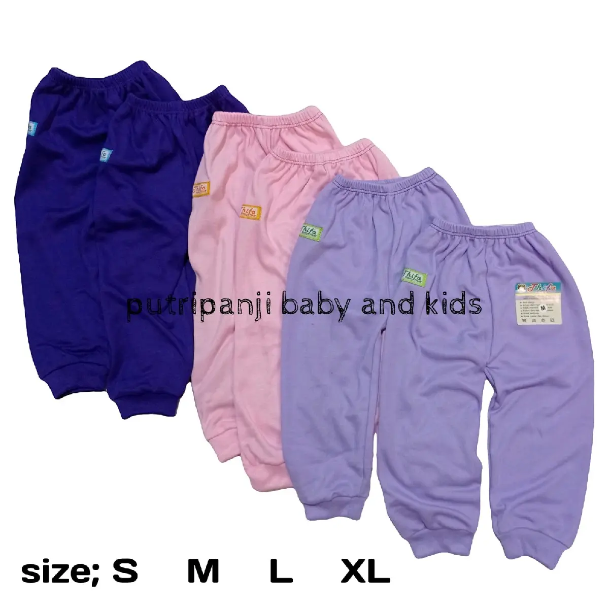 6 Celana panjang bayi gemoy cw 0-2 tahun Pink