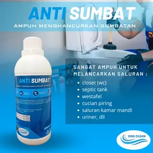 DNS Cairan Anti Sumbat Saluran Air Mampet Wasatafel Closet Pipa