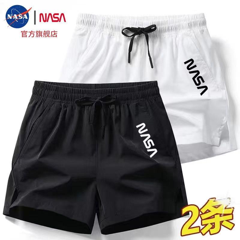 Quần Đùi Thể Thao Mùa Hè, Dành Cho Nam Và Nữ, Chất Liệu Lụa Lạnh Thiết Kế NASA, Mỏng, Quần Đùi Chạy Bộ Co Giãn, Cùng Kích Thước, Quần Đùi Có Khớp 8