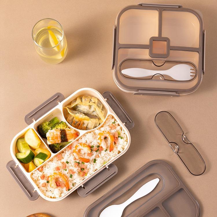 LUNCH BOX 3 & 4 SEKAT FREE SPORK I LUNCH BOX BPA FREE I KOTAK BEKAL DENGAN SEKAT 2