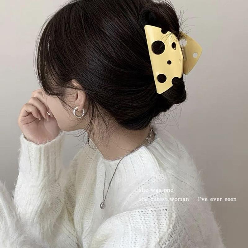 Kẹp Tóc, Dòng Phô Mai Dễ Thương, 3 Cái, Kẹp Tóc Mini Vui Nhộn Kẹp Tóc Bang Hoạt Hình Dễ Thương, Kẹp Bên 1