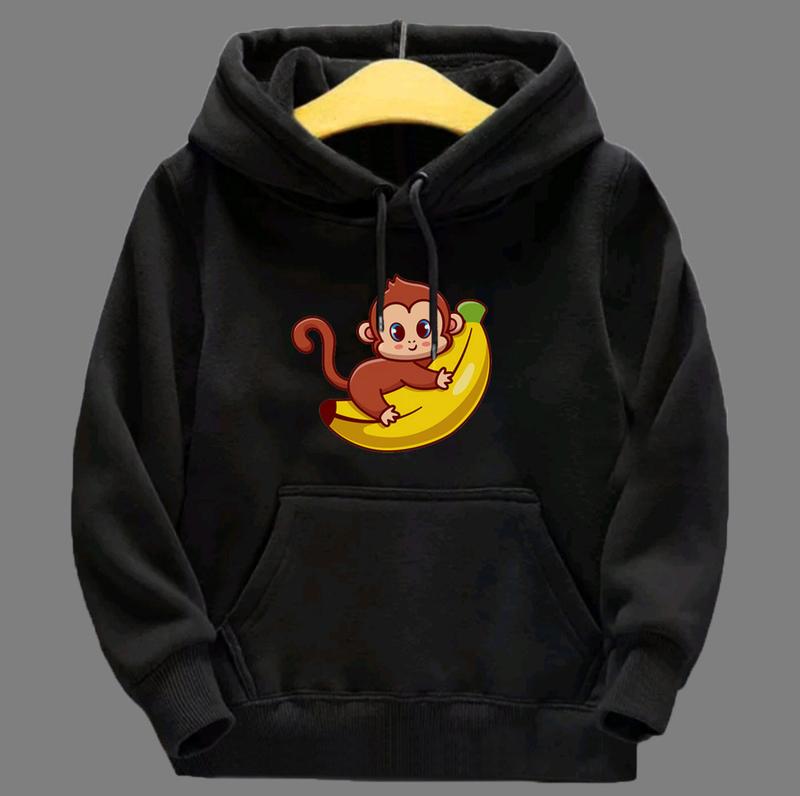 HOODIE ANAK LUCU MONKEY BANANA usia 1-10 tahun LAKI LAKI / PEREMPUAN Fashion 4