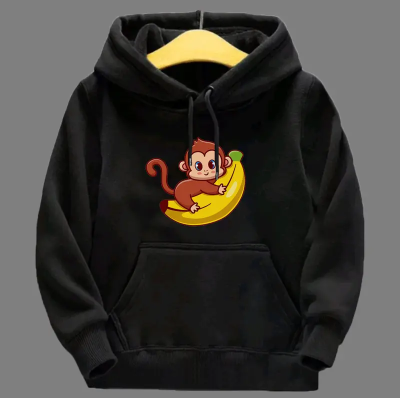 HOODIE ANAK LUCU MONKEY BANANA usia 1-10 tahun LAKI LAKI / PEREMPUAN Fashion 4