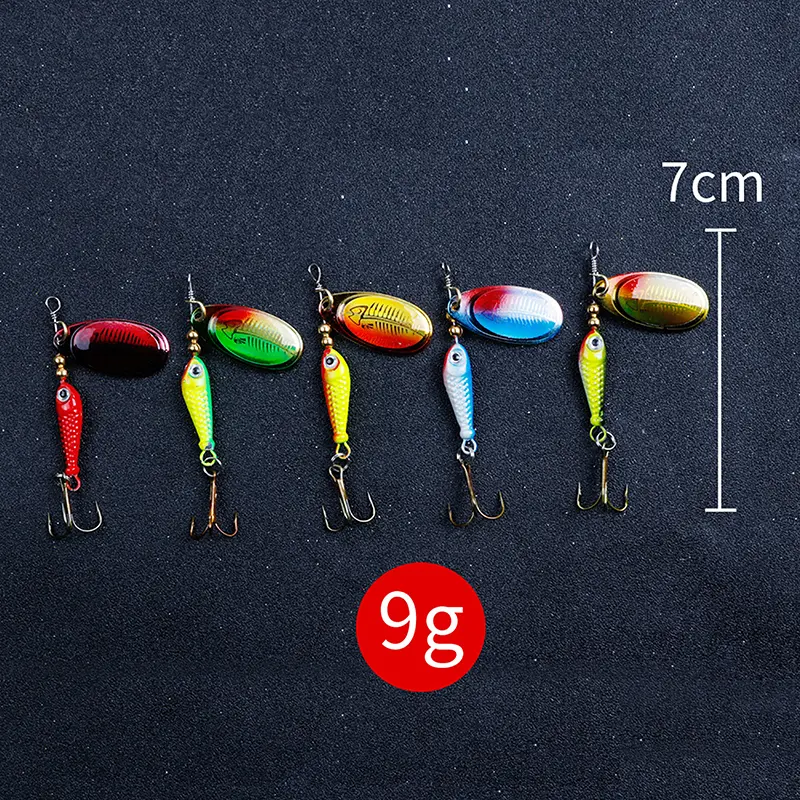 Mồi Quay Câu Cá, Mồi Thìa 9g, Mồi Kim Loại, Móc Treble, Cá Nhân Tạo, Wobbler, Dụng Cụ Cho Cá Chép Ăn, Mồi Quay Chép