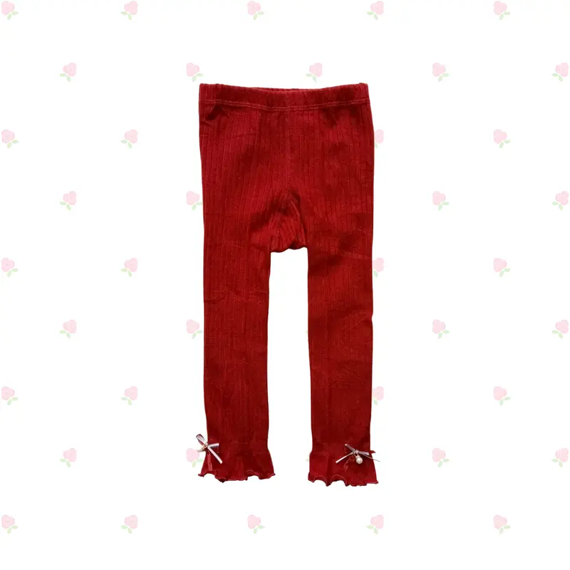 Legging ruffle ribbon legging anak perempuan 1 2 3 tahun 3
