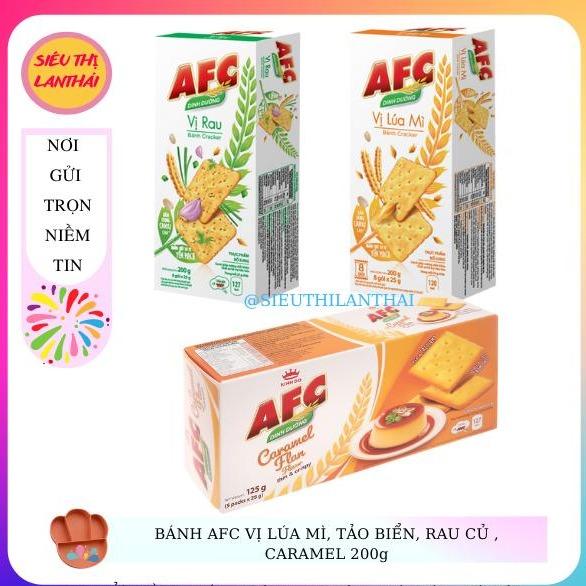 BÁNH AFC VỊ LÚA MÌ, TẢO BIỂN, RAU CỦ , CARAMEL... 200g