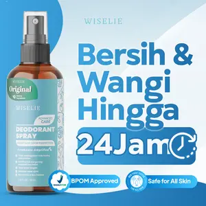 Wiselie Deodorant Spray Anti Bau Badan Penghilang Bau Ampuh Hingga 24jam Deodorant Bahan Alami Non Alkohol Aman Untuk Kulit Extract Ketiak