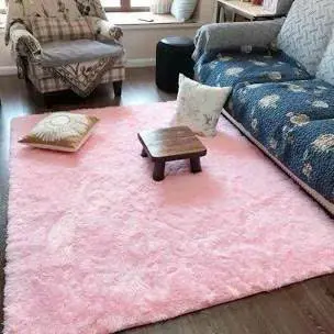 Thảm lông decor trang trí -Thảm chup ảnh sản phẩm màu loang hồng size 1m6x2m và tròn 1mx1m, mặt sau chống trơn trượt 2
