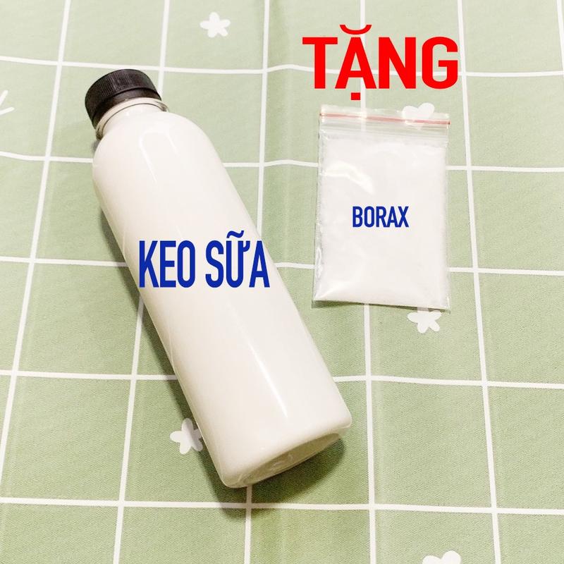 Chai Keo Sữa ATM 350ml Đóng Chai - Tặng 20gram borax - Nguyên Liệu Làm Slime Toy Đồ Chơi