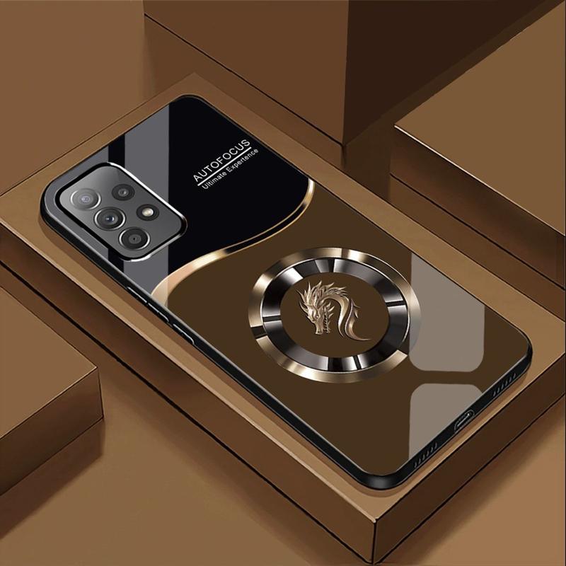 Ốp Lưng cho SAMSUNG GALAXY A13, A23, A33 5G, A53, A73 5G Mặt kính cường lực, cao cấp Họa tiết FOCUS RỒNG