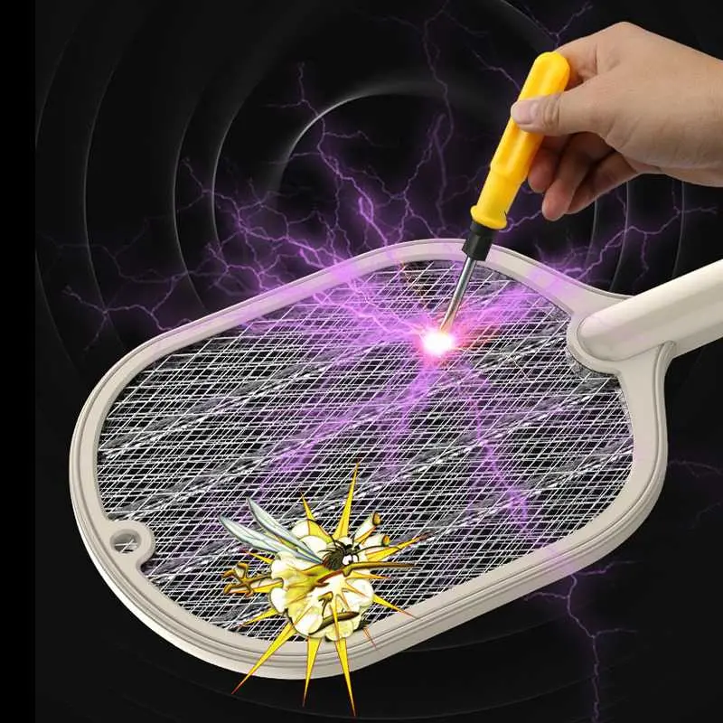 YANKE Raket Nyamuk Electric Mosquito Racket Rechargeable - WP-07 4