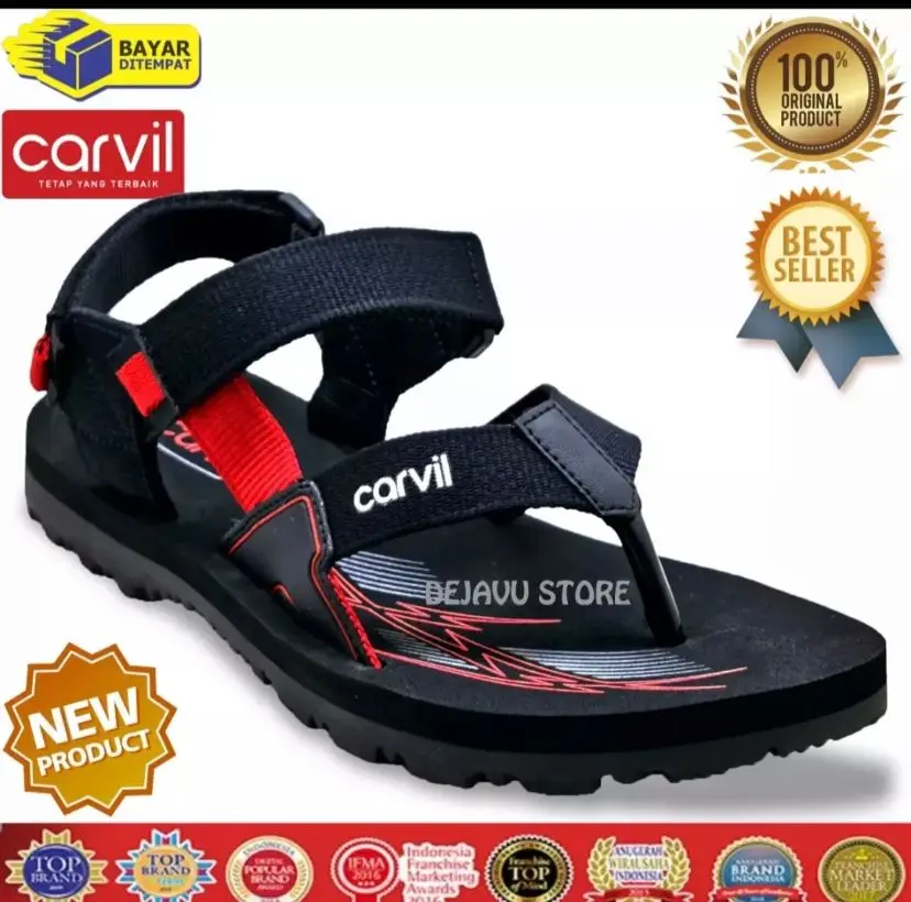 SANDAL GUNUNG JEPIT CARVIL PRIA TERLARIS UK 38-43