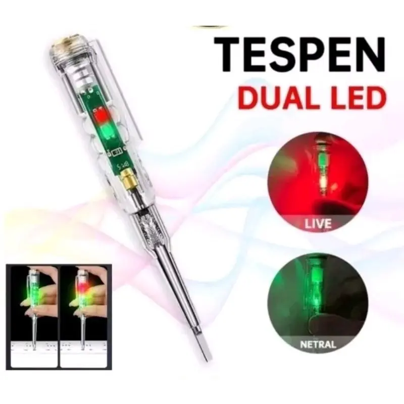 Obeng Tester TesPen Obeng Tes with Indicator Dual LED 3