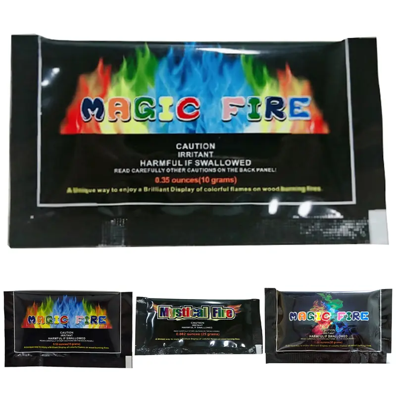10g / 15g / 25g / 30g Bột Ngọn Lửa Tươi Sáng Thân Thiện Với Môi Trường Bột Đổi Màu Tia Lửa Nhẹ Hiệu Ứng Ngọn Lửa Đầy Màu Sắc Đồ Dùng Tiệc Tùng Cho Gia Đình 7