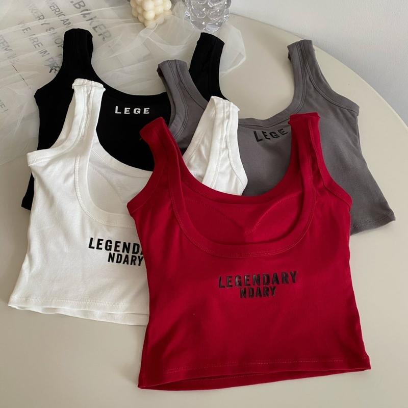 Áo Vest Hai Dây Lưng Đẹp, Thiết Kế Dễ Thương Và Gợi Cảm, Với Đệm Ngực, Dáng Ôm, Thiết Kế Tôn Dáng, Áo Không Tay Thích Hợp Cho Mùa Hè 2