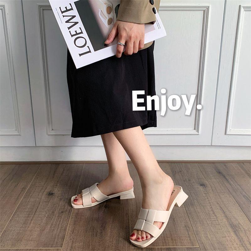 Dép Lê Nữ, Ngoài Trời, Mùa Hè, Người Có Ảnh Hưởng Trực Tuyến, Thời Trang, Đế Mềm Chống Trượt, Thích Hợp Sử Dụng Trong Nhà Và Ngoài Trời, Phong Cách Anh Quốc, Giày Nữ 4