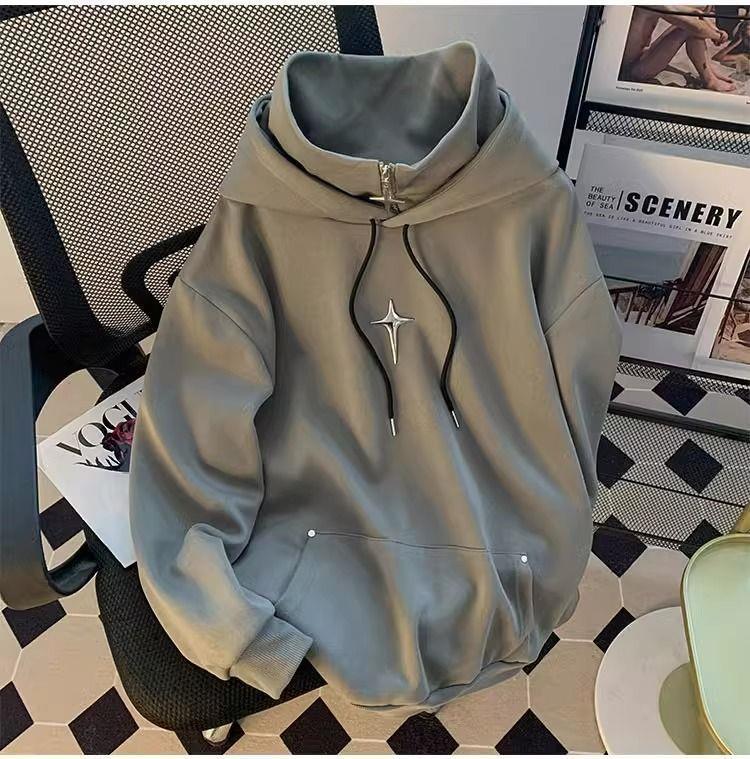 Product Introduction of Áo Len Có Mũ Trùm Đầu Cổ Lọ, Thương Hiệu Thời Trang Thiết Kế Pu Shuai, Dành Cho Nam Và Nữ, Xu Hướng Thường Ngày Thích Hợp Cho Mùa Thu Và Mùa Đông, Ins Dễ Phối Đồ, Áo Đôi, 1 / 2 Mảnh 10