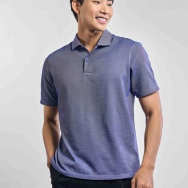 OWEN - Áo polo Nam ngắn tay Body Fit APT231544 màu Xanh chất liệu Renu  Hoạ tiết Pha phối Menswear